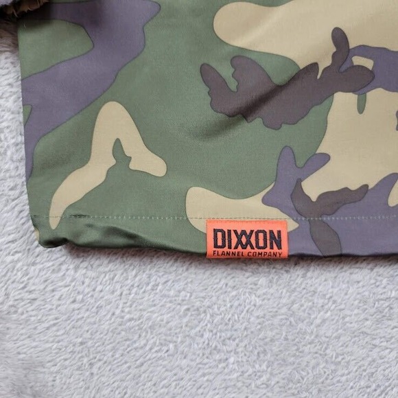 Dixxon Flannel Windbreaker Jacket Mens Medium Camo Ground Up Customs Working‎ - Picture 7 of 12